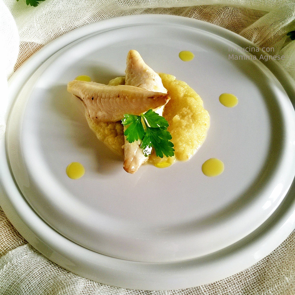 Gallinella di Mare su Crema di Finocchio Aromatizzato al Limone