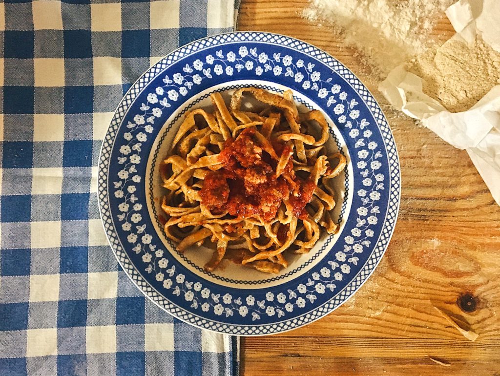 Tacconi con Sugo di Salsiccia