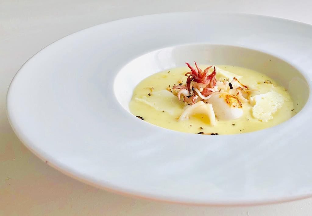 Seppiolini Scottati, Patate e Tartufo