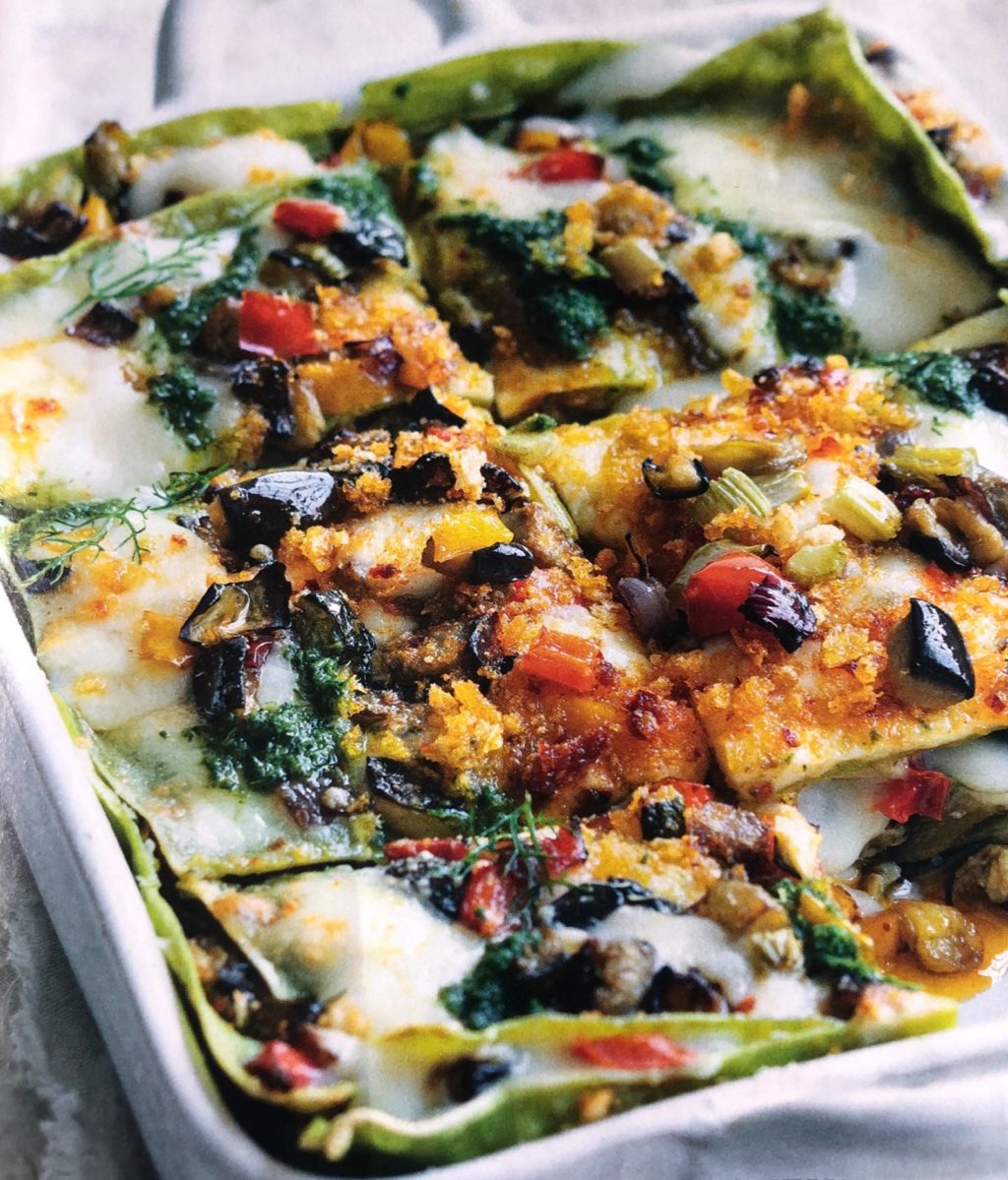 Lasagne Verdi con Provola e Verdure Gratinate