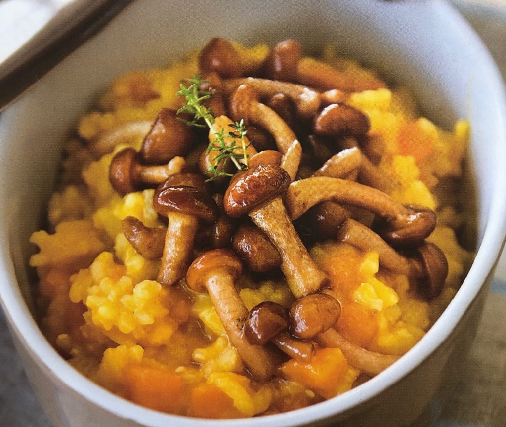 Risotto con Zucca e Chiodini