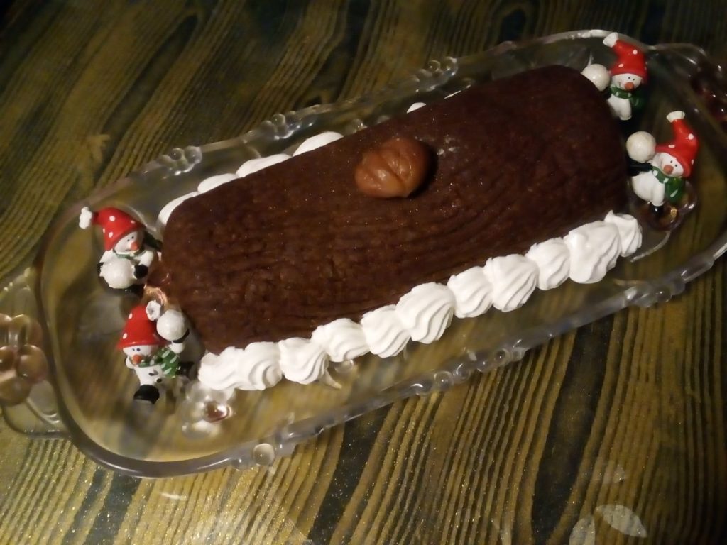 Tronchetto di Natale con Castagne