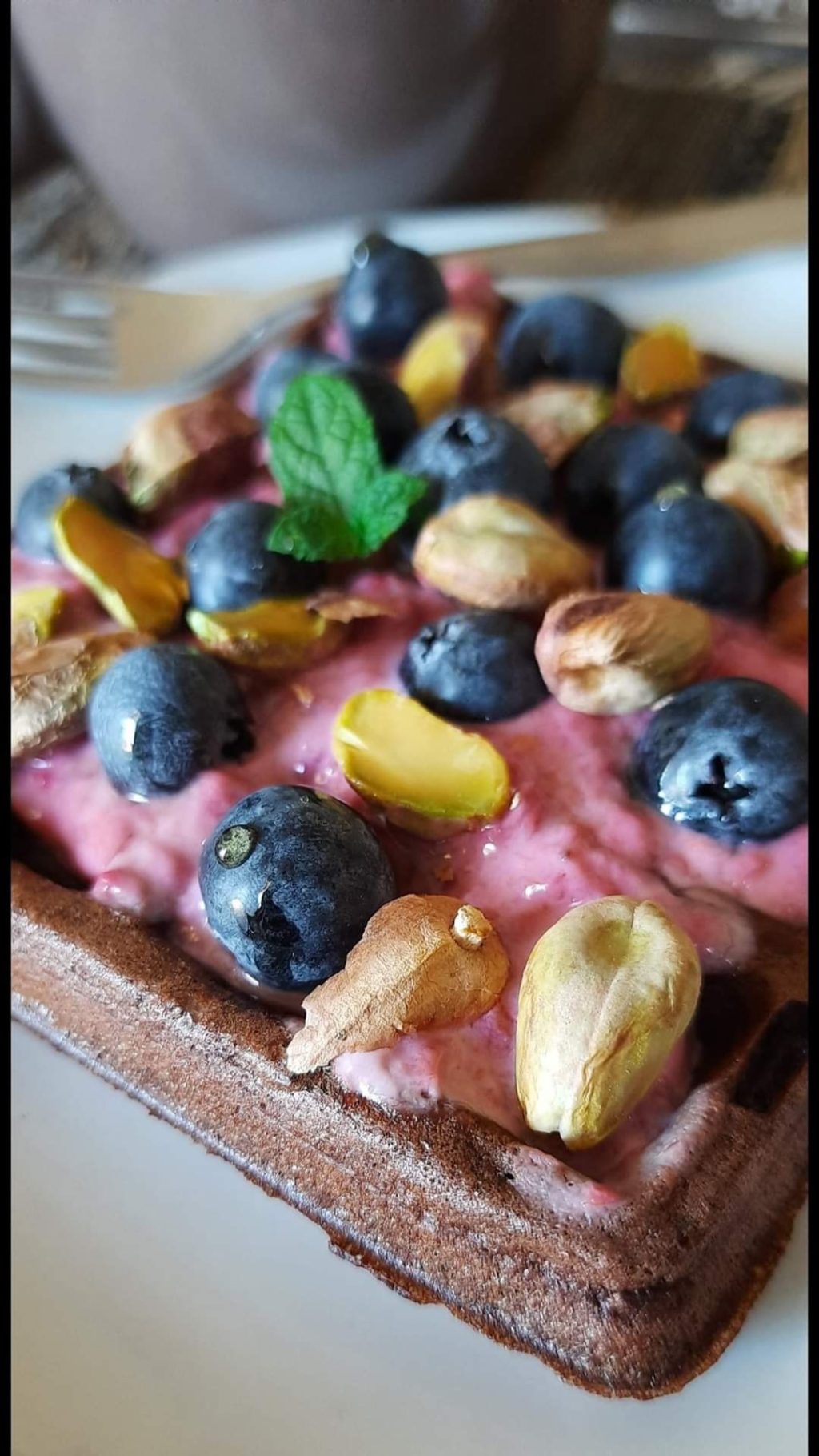 Waffle al Cacao con Frutti di Bosco