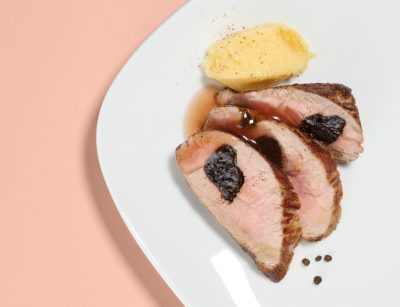 filetto di maiale alle prugne