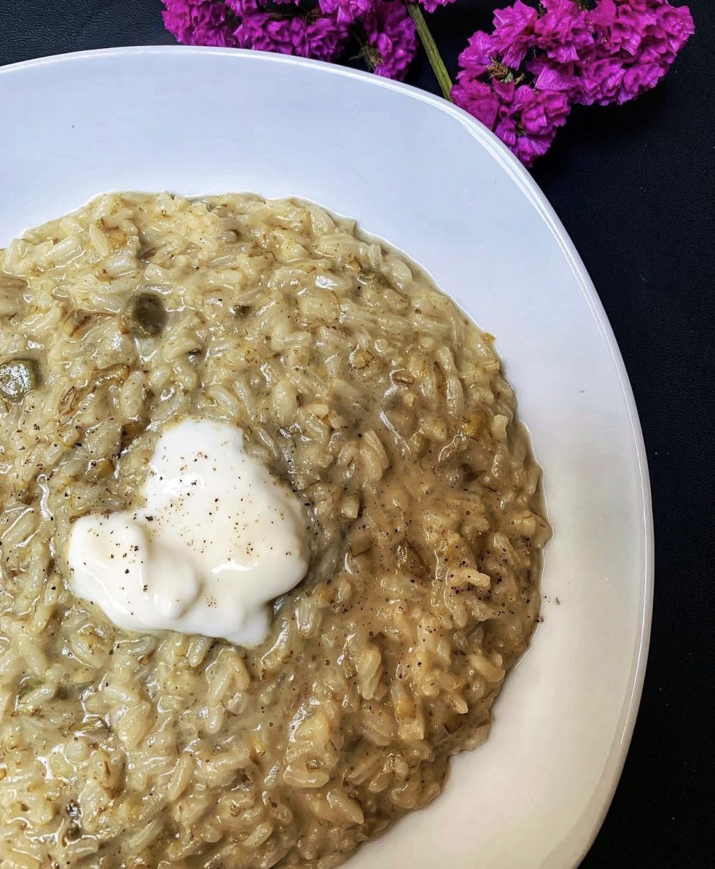 Risotto Carciofi e Squacquerone