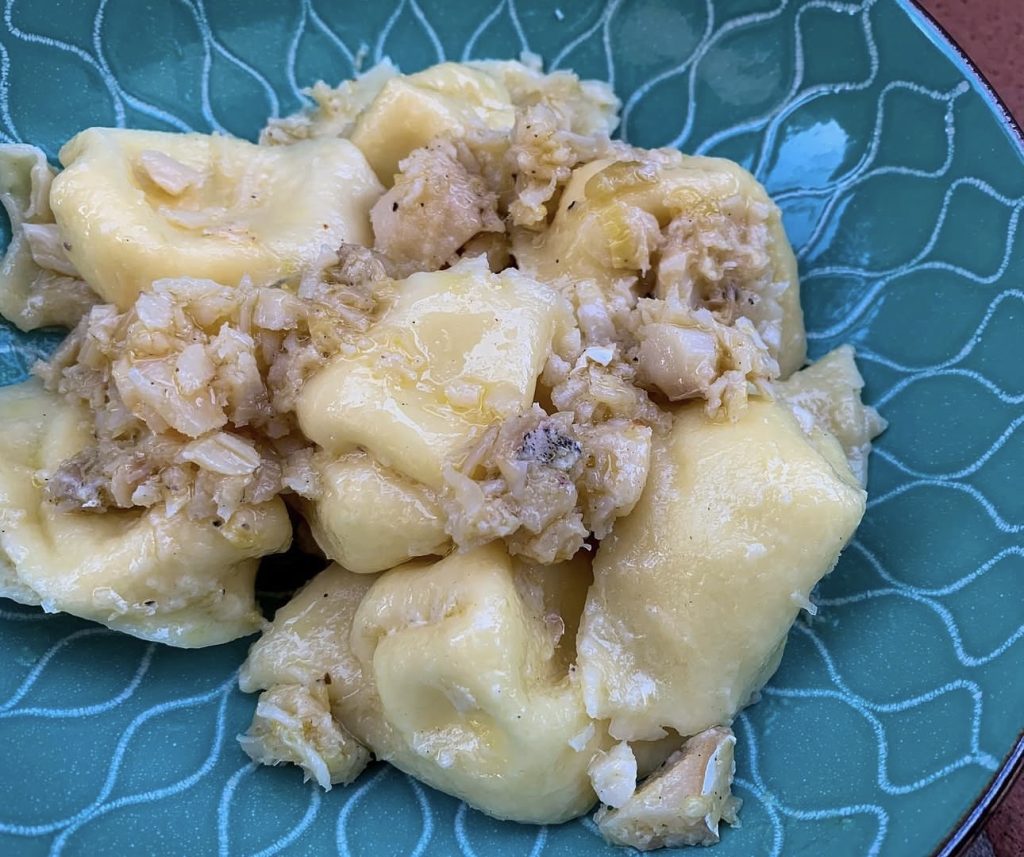 Cappellacci Romagnoli con Sugo di Baccalà