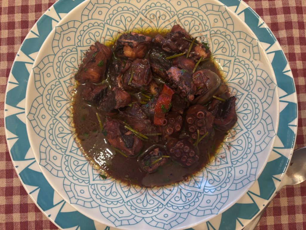 Polpo al Sangiovese
